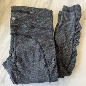 Lululemon Leggings, Heather Grey, Size 4